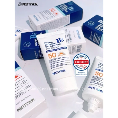 Kem chống nắng Hydra B5 Exosome Prettyskin - Phục hồi da, tặng 1 bông mút, 330.000₫
