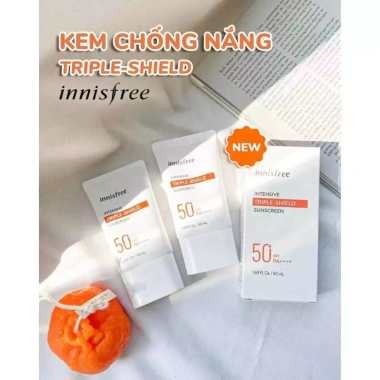 Kem Chống Nắng Innisfree Tone Up No Sebum 50ml - Triple Shield, Không Bã, 94.000₫ 5 Kem Chống Nắng Innisfree Tone Up No Sebum 50ml - Triple Shield, Không Bã, 94.000₫ 5