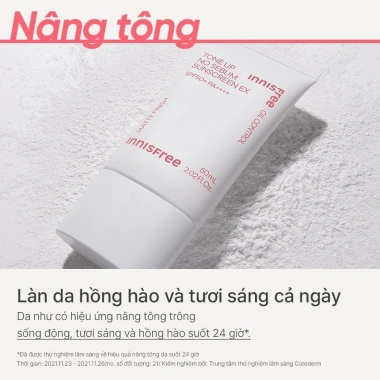 Kem chống nắng innisfree Tone Up No Sebum SPF 50+ PA++++ 60ml - Kiềm dầu, sáng da, 193k
