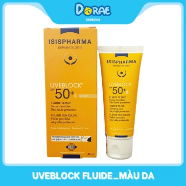 Kem chống nắng ISIS PHARMA Uveblock Fluid SPF50+ cho da nhạy cảm – nhẹ không nhờn