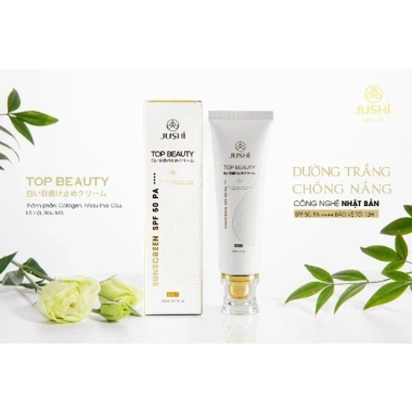 Kem chống nắng Jushi Top Beauty SPF50+ Dưỡng ẩm, không nhờn - Giá chỉ 399.000₫ (giảm từ 502.740₫)