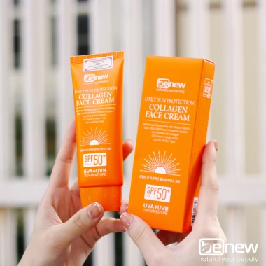 Kem chống nắng kiềm dầu dưỡng da, nâng tone Benew Collagen Sun Cream 70ml - 179.000 4 Kem chống nắng kiềm dầu dưỡng da, nâng tone Benew Collagen Sun Cream 70ml - 179.000 4