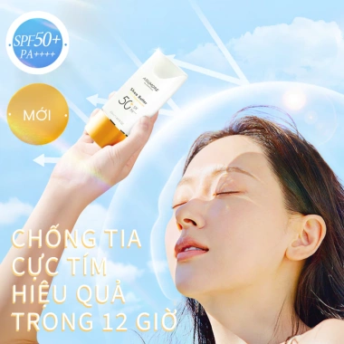 Kem chống nắng kiềm dầu Shea Butter Arumore SPF50+ 50ml Dưỡng ẩm, không nhờn, giá 199k 2