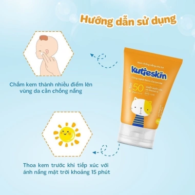 Kem Chống Nắng Kutieskin cho Bé 6 tháng Bảo Vệ Da khỏi UV Ánh Nắng Giá 185.000đ 8