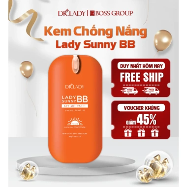 Kem Chống Nắng Lady Sunny BB Dr.Lady Chính Hãng SPF50+ PA+++ Dưỡng Ẩm Nâng Tông Giá 260k