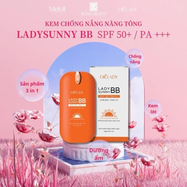 Kem Chống Nắng Lady Sunny BB Dr.Lady Chính Hãng SPF50+ PA+++ Dưỡng Ẩm Nâng Tông Giá 260k