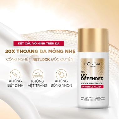 Kem chống nắng L’Oreal Paris UV Serum SPF50+ PA++++ siêu mịn nhẹ 50ml - 229.000₫ 3