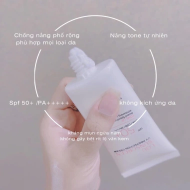 Kem Chống Nắng Lou Sunscreen Kiềm Dầu - Dưỡng Trắng Nâng Tông, Chính Hãng 219k
