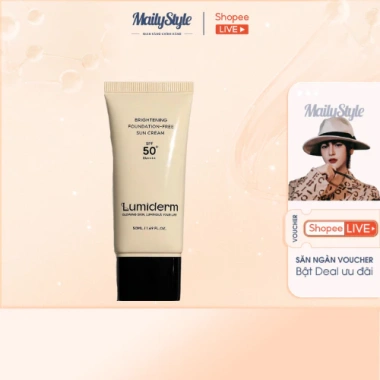 Kem chống nắng Lumiderm brightening SPF50 PA++++ Giá 550k mua live
