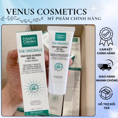 Kem Chống Nắng Martiderm Proteos Screen SPF50+ 40ml Ngừa Lão Hóa Toàn Diện Giá 549.000đ