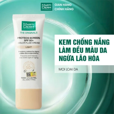 Kem Chống Nắng MartiDerm Proteos SPF50+ Color Fluid – Đều Màu Da, Giá 1.012.500₫ 9