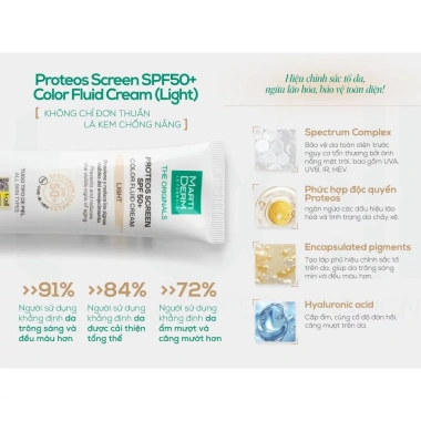 Kem chống nắng Martiderm The Originals Proteos Screen SPF50+ 40ml - Phổ rộng, ngăn ngừa lão hóa, chỉ 759.000 VND