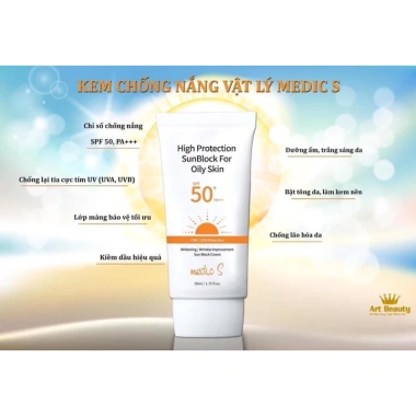 Kem chống nắng medicS 50g chính hãng - Bảo vệ da UV, giảm giá 558.500₫ 3