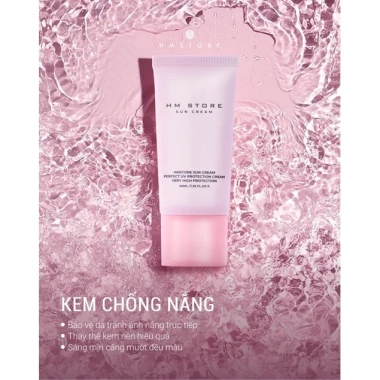 Kem Chống Nắng Nâng Tone Kiềm Dầu HM Store Sun Cream - Bảo Vệ Da, Giảm Đốm Nâu, Giá 374.999₫