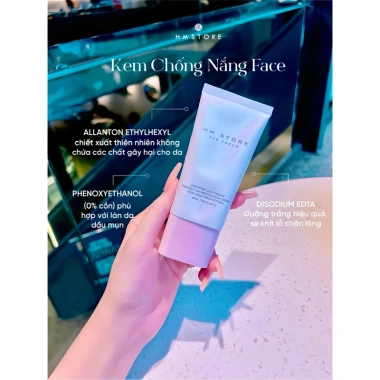 Kem Chống Nắng Nâng Tone Kiềm Dầu HM Store Sun Cream - Bảo Vệ Da, Giảm Đốm Nâu, Giá 374.999₫ 3 Kem Chống Nắng Nâng Tone Kiềm Dầu HM Store Sun Cream - Bảo Vệ Da, Giảm Đốm Nâu, Giá 374.999₫ 3