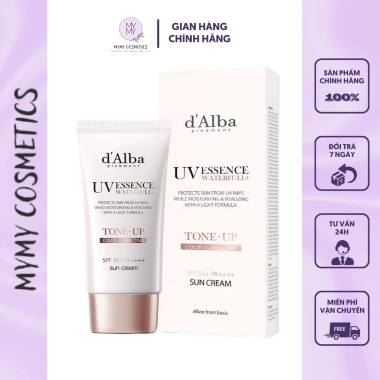 Kem Chống Nắng Nâng Tông Da d'Alba UV ESSENCE Waterfull+ Tone-up SPF50+ 50ml 469k