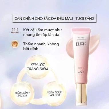 Kem chống nắng nâng tông Elixir Nhật Bản - Bảo vệ da, giá ưu đãi 750k