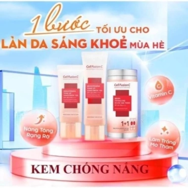 Kem chống nắng nâng tông kiềm dầu Cell Fusion C 50ml không bóng nhờn, bảo vệ UVA, da trắng hiệu quả - Giá 185.000₫