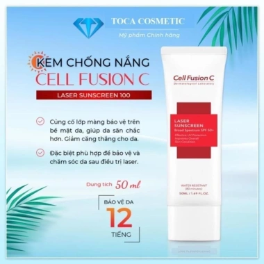 Kem chống nắng nâng tông kiềm dầu Cell Fusion C 50ml không bóng nhờn, bảo vệ UVA, da trắng hiệu quả - Giá 185.000₫