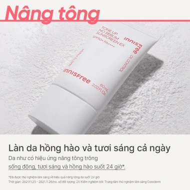 Kem chống nắng nâng tông kiềm dầu innisfree No Sebum SPF 50+ PA++++ 60ml - 298.000₫