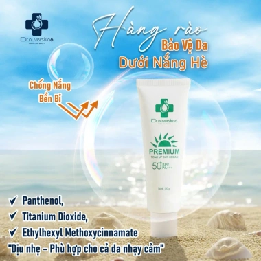 Kem chống nắng nâng tông Tone Up DR.NUVERSKIN Premium SPF50+ PA+++ Giá 250.000₫ 4 Kem chống nắng nâng tông Tone Up DR.NUVERSKIN Premium SPF50+ PA+++ Giá 250.000₫ 4
