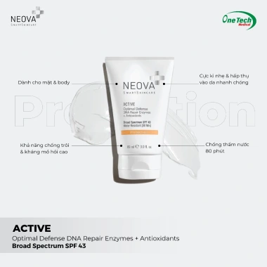 Kem chống nắng Neova Active SPF43 89ml - Bảo vệ da tối ưu, giảm 22% còn 1.947.500 VND