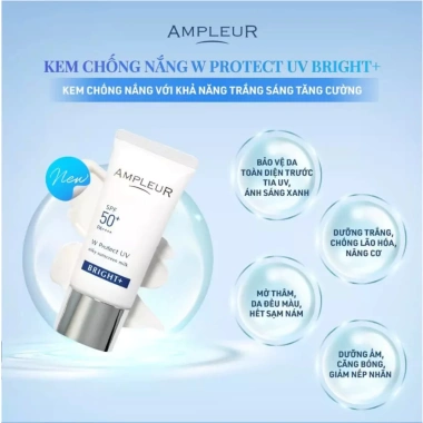 Kem Chống Nắng Nhật Bản AMPLEUR Protect UV Bright – Da Sạm Nám, Tàn Nhang, Thâm Mụn 3 Kem Chống Nắng Nhật Bản AMPLEUR Protect UV Bright – Da Sạm Nám, Tàn Nhang, Thâm Mụn 3