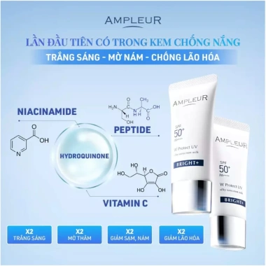 Kem Chống Nắng Nhật Bản AMPLEUR Protect UV Bright – Da Sạm Nám, Tàn Nhang, Thâm Mụn 7 Kem Chống Nắng Nhật Bản AMPLEUR Protect UV Bright – Da Sạm Nám, Tàn Nhang, Thâm Mụn 7