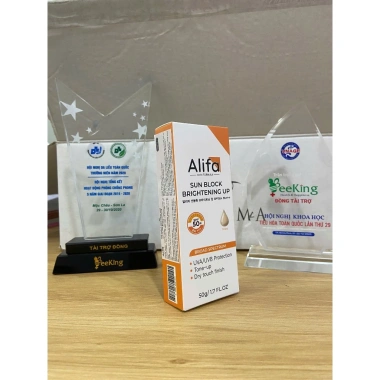 Kem chống nắng phổ rộng ALIFA Sunblock Brightening Up 50g - Dưỡng sáng, nâng tone da, giá 545k