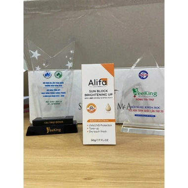 Kem chống nắng phổ rộng ALIFA Sunblock Brightening Up 50g - Dưỡng sáng, nâng tone da, giá 545k