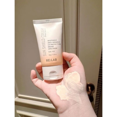 Kem chống nắng Re:lab Sun Shield Cream 50g nâng tông, kháng nước, phổ rộng Hàn Quốc - Đa năng, giá chỉ 275k 2