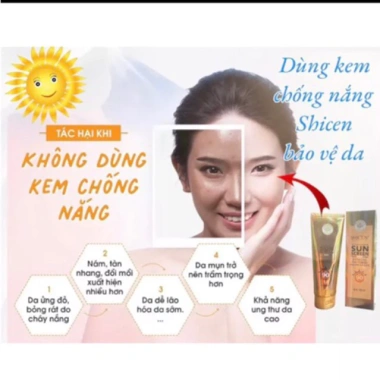 Kem chống nắng SHICEN 90+++ 130ml Hàn - SPF cao, thay lớp phấn, chỉ 155k 5 Kem chống nắng SHICEN 90+++ 130ml Hàn - SPF cao, thay lớp phấn, chỉ 155k 5