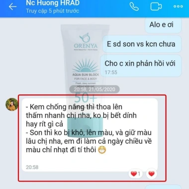 Kem chống nắng sinh học AQUA SUN BLOCK ORENYA SPF 50 – bảo vệ da, chỉ 280.000₫ 5