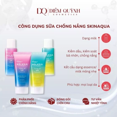 Kem chống nắng Skin Aqua UV Tone up SPF50 PA++++ nâng tông da, nội địa Nhật, giảm còn 165.000 VND 4 Kem chống nắng Skin Aqua UV Tone up SPF50 PA++++ nâng tông da, nội địa Nhật, giảm còn 165.000 VND 4