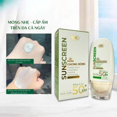 Kem Chống Nắng SPF50+ PA++++ LPK 60g Dưỡng Trắng Da, Kiềm Dầu, Nâng Cơ Giá Ưu Đãi 216.000₫