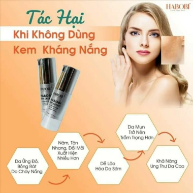 Kem chống nắng SPF50+ PA+++ nâng tone, cấp ẩm, dưỡng trắng, nuôi dưỡng da khỏe mạnh 30ml - 416.500đ