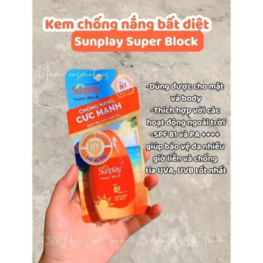 Kem Chống Nắng Sunplay Block SPF81 PA++++ Nhật Bản 109.000đ bảo vệ da tối ưu 2 Kem Chống Nắng Sunplay Block SPF81 PA++++ Nhật Bản 109.000đ bảo vệ da tối ưu 2