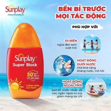 Kem chống nắng SUNPLAY SPF81 PA++++, bảo vệ da toàn diện, không nhờn, chỉ 95.000đ