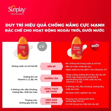 Kem chống nắng SUNPLAY SPF81 PA++++, bảo vệ da toàn diện, không nhờn, chỉ 95.000đ 3 Kem chống nắng SUNPLAY SPF81 PA++++, bảo vệ da toàn diện, không nhờn, chỉ 95.000đ 3