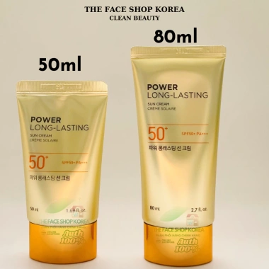 Kem chống nắng The Face Shop Power Long Lasting Pink Tone Up SPF50+ 50ml: Tone trắng hồng, kéo dài 12h, giá 430.000₫ 3