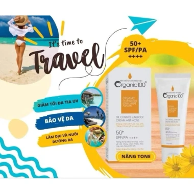 Kem chống nắng thiên nhiên Organic SPF 50+ PA++++ 50g - Nâng tông, bảo vệ da 2