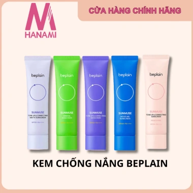 Kem Chống Nắng Thuần Chay Beplain Tone Kiềm Dầu Dưỡng Ẩm SPF50+ PA+++ 50ml 349k