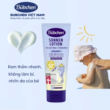 Kem Chống Nắng Thuần Chay BUBCHEN SPF 50+ cho bé 6 tháng 100ml - 195.020 VND 4