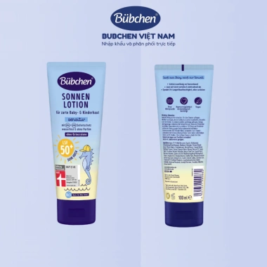 Kem Chống Nắng Thuần Chay BUBCHEN SPF 50+ cho bé 6 tháng 100ml - 195.020 VND 5