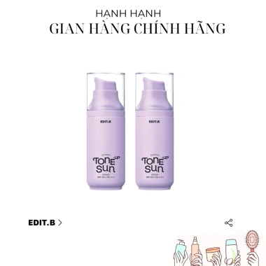 Kem chống nắng thuần chay Nâng Tone Edit.B Sunday SPF50+ PA++++ 55ml - Giá 318.000₫