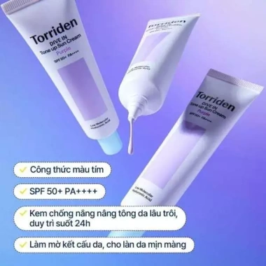 Kem Chống Nắng TORRIDEN DIVE-IN Tone Up SPF50+ PA++++ 60ml - Giá chỉ 368.750đ Bonboncosmetic 2 Kem Chống Nắng TORRIDEN DIVE-IN Tone Up SPF50+ PA++++ 60ml - Giá chỉ 368.750đ Bonboncosmetic 2