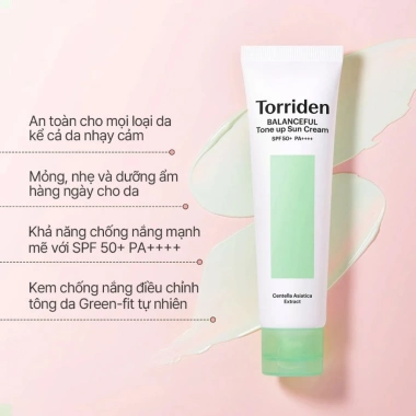 Kem Chống Nắng TORRIDEN DIVE-IN Tone Up SPF50+ PA++++ 60ml - Giá chỉ 368.750đ Bonboncosmetic