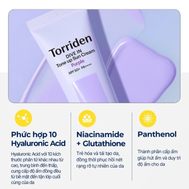 Kem Chống Nắng TORRIDEN DIVE-IN Tone Up SPF50+ PA++++ 60ml - Giá chỉ 368.750đ Bonboncosmetic