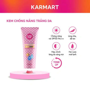 Kem Chống Nắng Trắng Da Cathy Doll L-Glutathione SPF50 PA+++ 138ml - 159.000₫