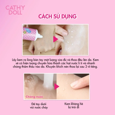 Kem Chống Nắng Trắng Da Cathy Doll L-Glutathione SPF50 PA+++ 138ml - 159.000₫ 6